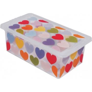 Imagem de Caixa Organizadora 5,5 Litros Coração - Or16l-04 - São Bernardo Caixa Org. Container 5,5l Coracao Or16l-04