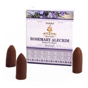 Imagem de Incenso Indiano Goloka Cascata Rosemary Alecrim