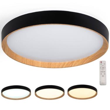 Imagem de Luminaria Plafon 3 Tons LED Iluminaçao Controle Escritorio Recepçao Quarto Sala Comercial Residencial Ambiente Moderno