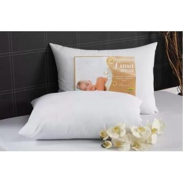 Imagem de Travesseiro Percal Alto Luna Fibra Silicone Bem Cheio - Veneza Enxovai