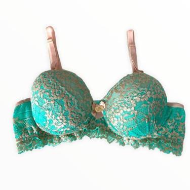 Imagem de Sutiã com Bojo - Via Sedução, G (44), Verde com nude