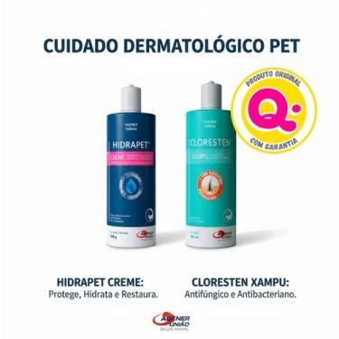 Imagem de Shampoo Dr. Clean Cloresten 500ml + Creme Hidratante Hidrapet 500ml - 