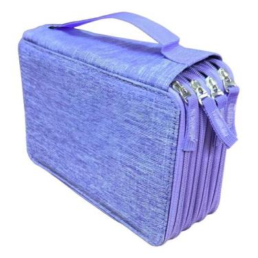 Imagem de Estojo Escolar Grande Com 4 Divisórias 96 Elasticos Bakpak - D'PRESENT