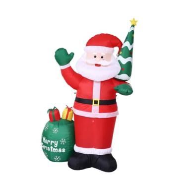 Imagem de IEUDNS Papai Noel Inflável de Natal, 180 Cm, Enfeite Natalino com Sacola de Presente para Jardim, Ambientes Internos, Festas E Pátios.