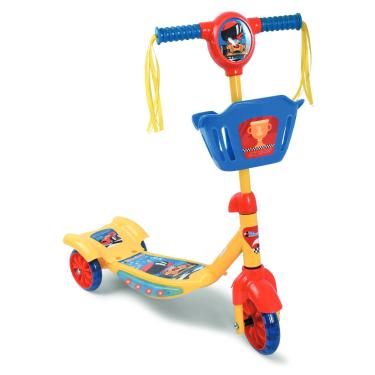 Imagem de Patinete 3 Rodas com Cesta Play&Fun Amarelo