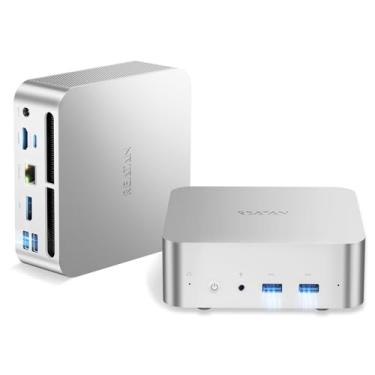 Imagem de Reatan Silver9 Intel Mini Gaming PC Full-Metal Core i9-12900HK (14C/20T 5.0 GHz), 16GB DDR4 3200MHz 512GB NVME SSD, Desktop Mini Computadores, LAN 2.5Gbps, Wi-Fi 6E/BT5.2