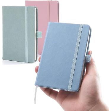 Imagem de Caderno pequeno A6 A6 com bolso de forro, mini bloco de notas para homens, mulheres, negócios, viagens, escola, trabalho, caderno