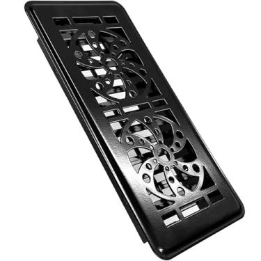 Imagem de Capa de ventilação de piso, 4 x 10, capa de ventilação de painel em forma de ventilador, capas de ventilação decorativas para piso doméstico, capas de ventilação de ar de aço resistente para andar