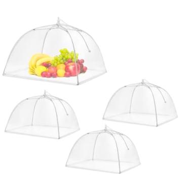 Imagem de 4 Tela Mosquiteiro Protetora Para Alimentos Bolo Rede Contra Insetos Mosquitos e Poeira