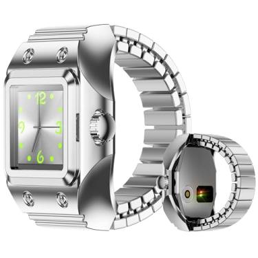 Imagem de Anel Inteligente com Monitor de Tempo Monitor de Frequência Cardíaca Sono Pedômetro Anéis Inteligentes para Android iOS Exclusivos Especiais Fitness, Elásticos, Rastreador de Atividades Esportivas