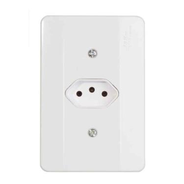 Imagem de Tomada 3p 10a Linha Millenium Mectronic - Conjunto De Tomadas Elétricas