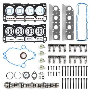 Imagem de Kit de levantadores e eixo de cames não MDS com juntas de cabeça e parafusos compatíveis com Jeep Grand Cherokee Commander 2009-2015, Dodge Challenger Charger Durango, Chrysler 300 5.7L V8 53022372AA