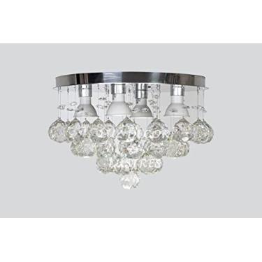 Imagem de Lustre Moderno Plafon De Cristal Torre Para Sala