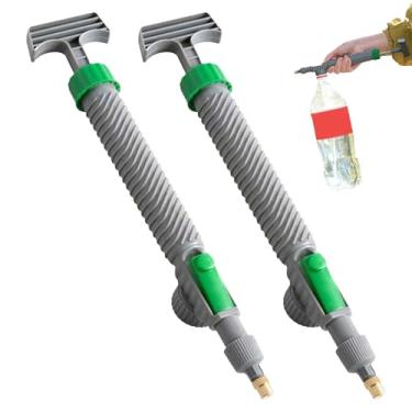 Imagem de Pulverizador manual cinza de 2 peças, bomba de ar de alta pressão, pulverizador manual com bocal ajustável para casa, gramado, jardim, irrigação, gramado
