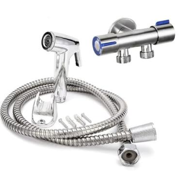 Imagem de Ducha Higiênica Com Registro Com Dupla Saída De Água Inox Bidê Chuveirinho