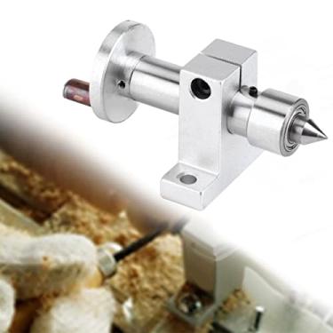 Imagem de aqxreight Mini Máquina de Torno Com Rolamento Duplo, Centro Giratório de Alta Precisão para Peças de Bricolage, Marcenaria e Metalurgia