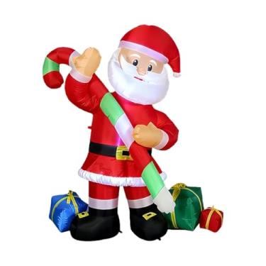 Imagem de UGPLM Papai Noel inflável de 1,80m para decoração de Natal, ideal para festas e jardins.