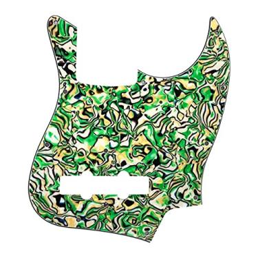 Imagem de Pickguard de placa de arranhão de guitarra para 11 furos 4 cordas J protetor de contrabaixo placa de arranhão (cor: concha de pérola colorida)