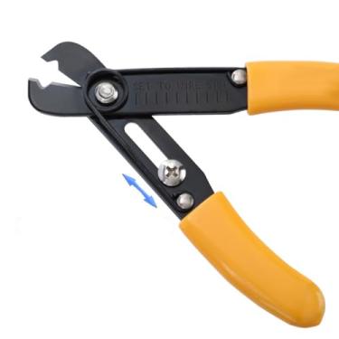 Imagem de Mini cortador de fios (5" / 130 mm), ferramenta de decapagem de fio trançado ajustável, decapador de fios elétrico compacto para bricolage, reparos e fiação