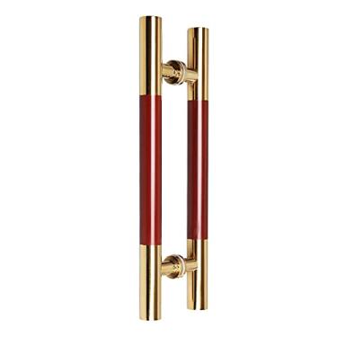 Imagem de HCZKIUJY Maçanetas de porta de celeiro resistentes, maçaneta de porta de entrada frontal moderna, maçaneta de porta de chuveiro de vidro dupla face, acabamento pintado * 90 cm * 40 cm