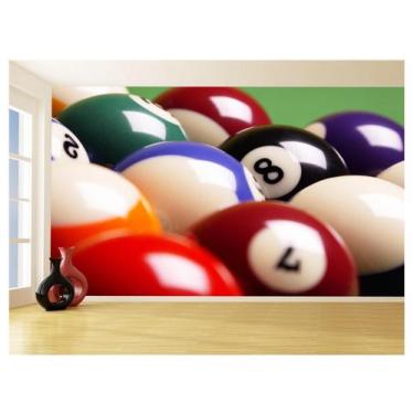 Imagem de Papel De Parede 3D Salão De Jogos Bilhar Sinuca 3,5M Jcs06 - Você Deco