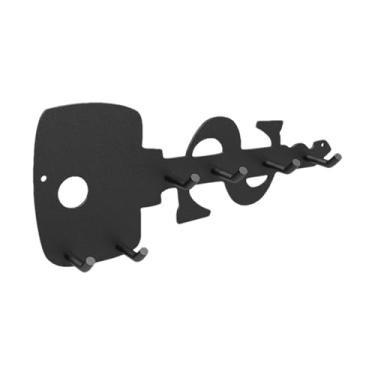 Imagem de Porta-chaves decorativo para parede – Porta-chaves decorativo | Armazenamento de 6 ganchos para casa, sala de estar, cozinha, corredor, entrada