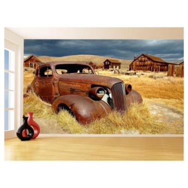 Imagem de Papel De Parede 3D Carro Antigo Clássico Vintage 3,5M Cxr32 - Você Dec