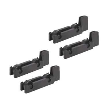 Imagem de ROLDANA (CARRINHO) SEM GUIA DUPLA JANELA E VENEZIANA DE ALUMÍNIO LINHA 16 KIT 4 PEÇAS