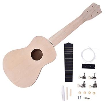 Imagem de Ukulele infantil 53.3 cm kit DIY ferramenta guitarra havaiana montagem manual acessórios de ukelele amador