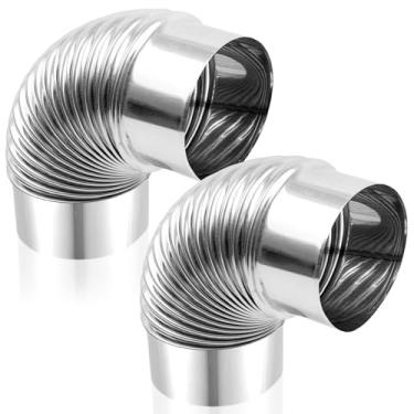 Imagem de Secador galvanizado de 10 polegadas 90 graus conector de tubo de ventilação de cotovelo secador de ventilação conector de cotovelo secador para duto HVAC de 10 cm duto duto duto mangueira duto