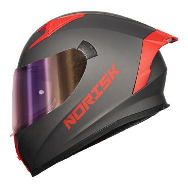 Imagem de Capacete Norisk Flow Monocolor Cinza Titanium Fosco, 56