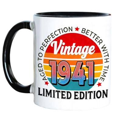 Imagem de Presentes de aniversário de 85 anos para mulheres e homens, caneca de café vintage 1941 85 325 g, 1941 decorações de aniversário de 85 anos presente para ele ela, presente para mãe, pai, irmã, tia