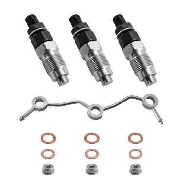 Imagem de Kit de linha de retorno do injetor adequado para motores Kubota D722 D782 D902 substituir 16001-53900 1600153900 1G962-42500, com 3 injetores e 1 tubo de retorno