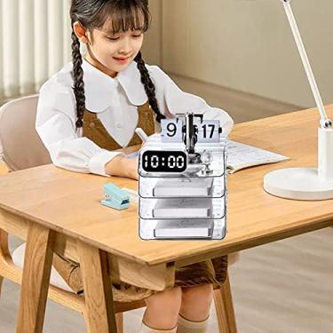 Imagem de Phefop Caixa de Armazenamento de A4, Organizador de Arquivo de Plástico Transparente Com Grande Abertura, Bandeja de Documentos Empilhável para Uso Em Mesa de Escritório (Transparente