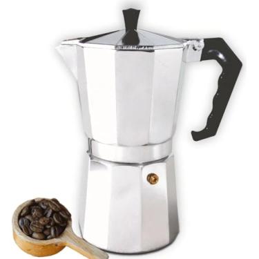 Imagem de CAFETEIRA ITALIANA ALUMINIO 9 XÍCARAS FOGÃO CLÁSSICA PREPARO DE CAFÉ
