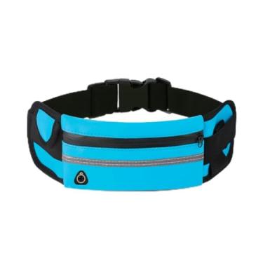 Imagem de Pochete Esportiva Fitness Corrida Slim Academia Porta Celular Impermeável -Azul