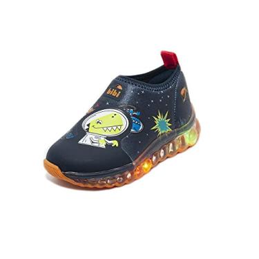 Imagem de Tênis Infantil de Luz Menino Bibi Roller Celebration Naval Estampado Espaço-31