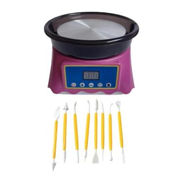 Imagem de Fancyes Torno Elétrico de Cerâmica com Plataforma Giratória de 5" - Kit Completo para Escultura em, Ideal para Iniciantes, Oficinas e Estúdios de