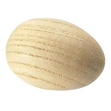 Imagem de aqxreight Ovo de Areia de Madeira Maracas Chocalhos Shaker Martelo de Areia Brinquedo Instrumento de Percussão Manual Brinquedo Musical Faia Sem Pintura Podem Eles São Livre e Criativa Páscoa de (#2)