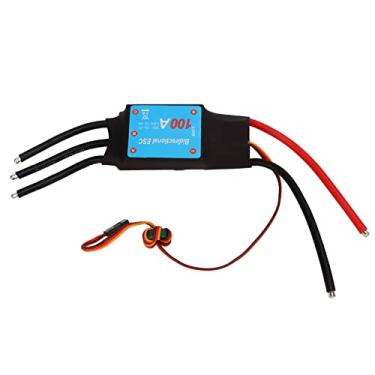 Imagem de Cuofyunl barco rc 100a esc 100a sem escova preto 5v 5a saída bec aprendizagem automática barco rc esc sem escova para barco rc