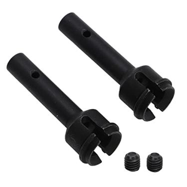 Imagem de CUOFYUNL 1 par de aço RC eixo da roda traseira acessórios de substituição de carro RC para modelos ARRMA 6S 1/7 (Preta)