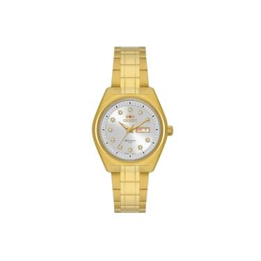 Imagem de RELOGIO ORIENT AUTOMATICO BRANCO METAL DOURADO NH6GG001 S1KX