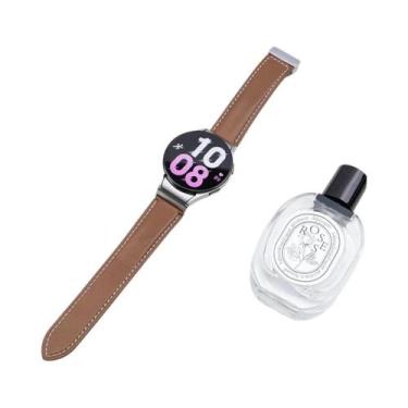 Imagem de Pulseira De Couro Quick Fit Para Samsung Galaxy Watch 7 6 5 4 40 44mm 