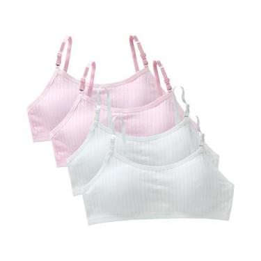 Imagem de Sutiãs De Treinamento Para Meninas Adolescentes 4 Peças Sem Costura Co