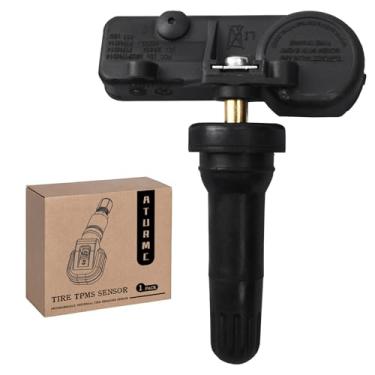 Imagem de ATURMC Conjunto de 1 sensor de pressão de pneu TPMS 433MHZ compatível com Urban & Rural Grand Voyager 300 300C Dodge C/V Warhorse Pioneers Jeep Wrangler Grand Cherokee RAM Series OEM: 68241067AA