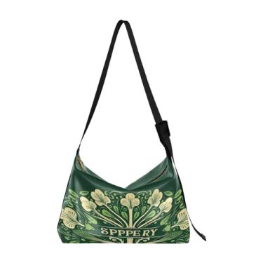 Imagem de Bolsa tiracolo tradicional Happy St Patrick's Day com alça grossa, bolsa de ombro masculina, bolsa de ombro transversal de couro, Happy St Patrick's Day Tradicional-4, One Size