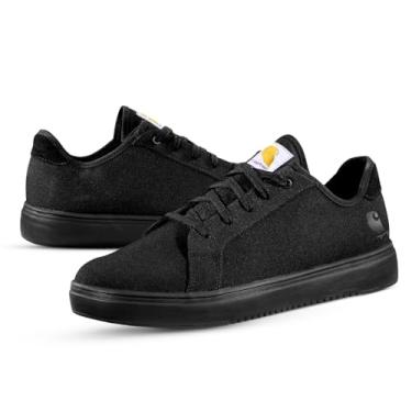Imagem de Carhartt Tênis de trabalho feminino Detroit Low Nano Toe, Lona preta, 10