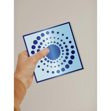 Imagem de 1 estêncil de matriz de corte de aço carbono, cor redonda de aço inoxidável com padrão de textura circular para álbum de fotos faça você mesmo, cartão de papel decorativo em relevo, 8,5 x 8,5 x 0,1 cm