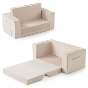 Imagem de Sofá para Niños Zorvoxz 2 en 1 Sillón para Niños de 1 a 3 Años con Fle