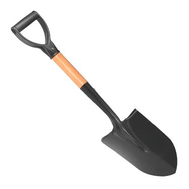 Imagem de Pá de Jardim com Cabo Ergonômico, Lâmina de Aço, Laranja e Preto (Pá Com Bico)